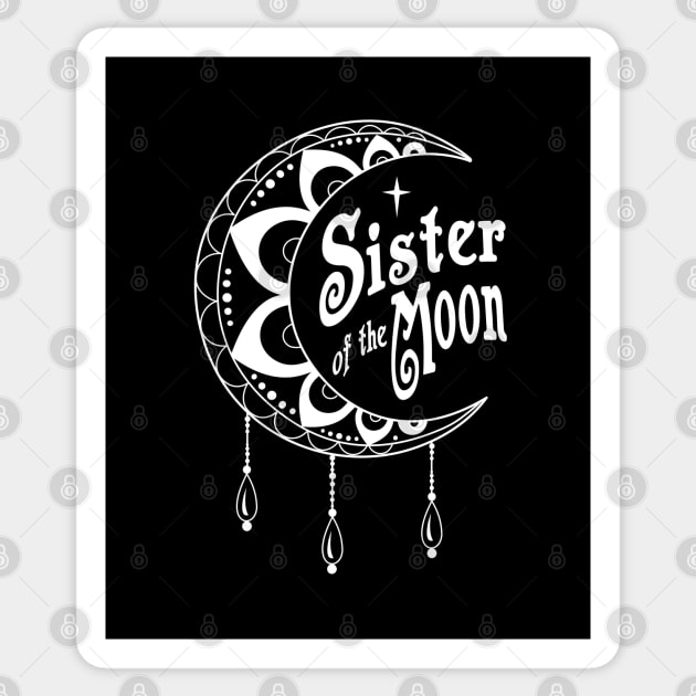 Sister of the Moon Sticker by Gothic Rose